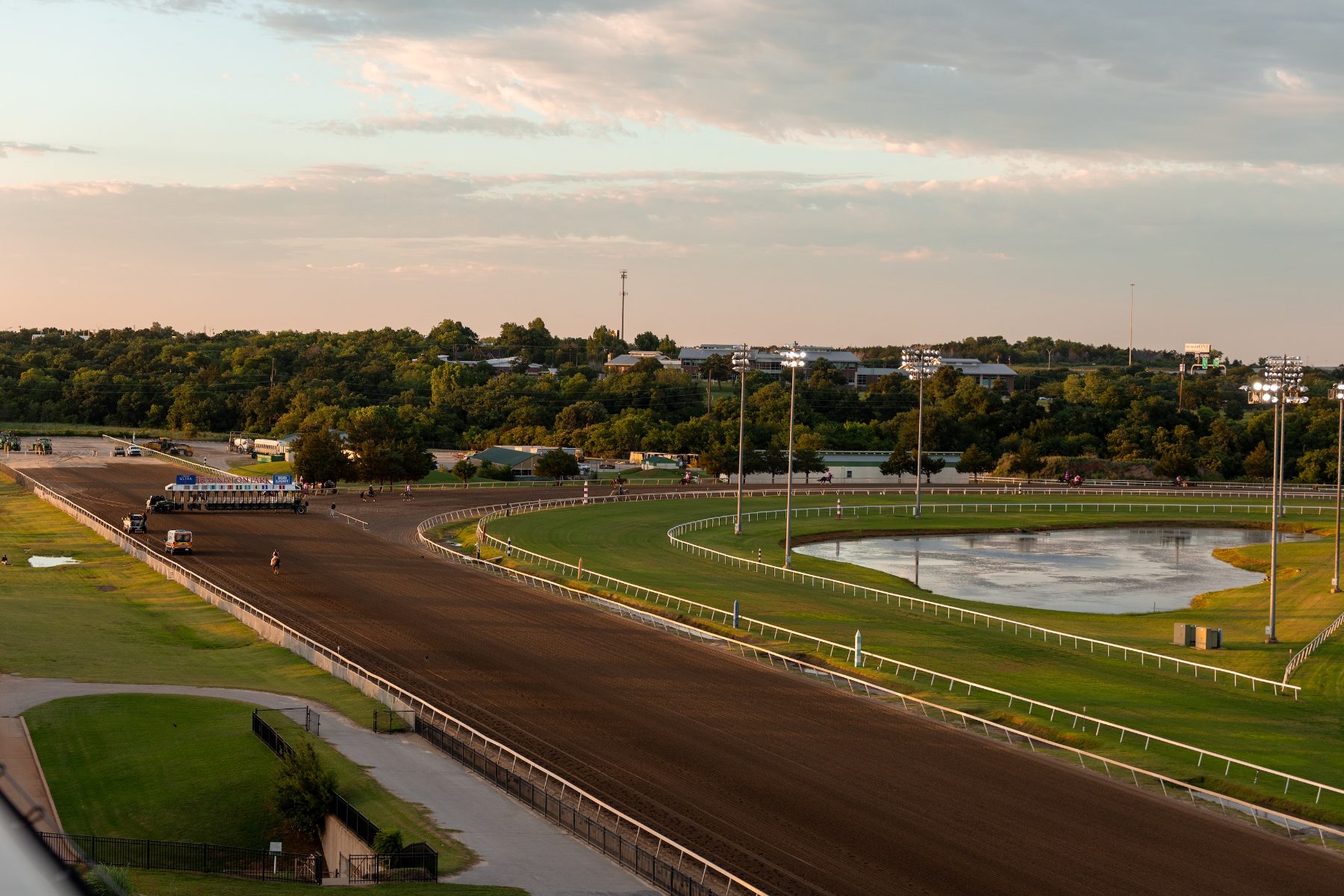 Remington Park at dusk